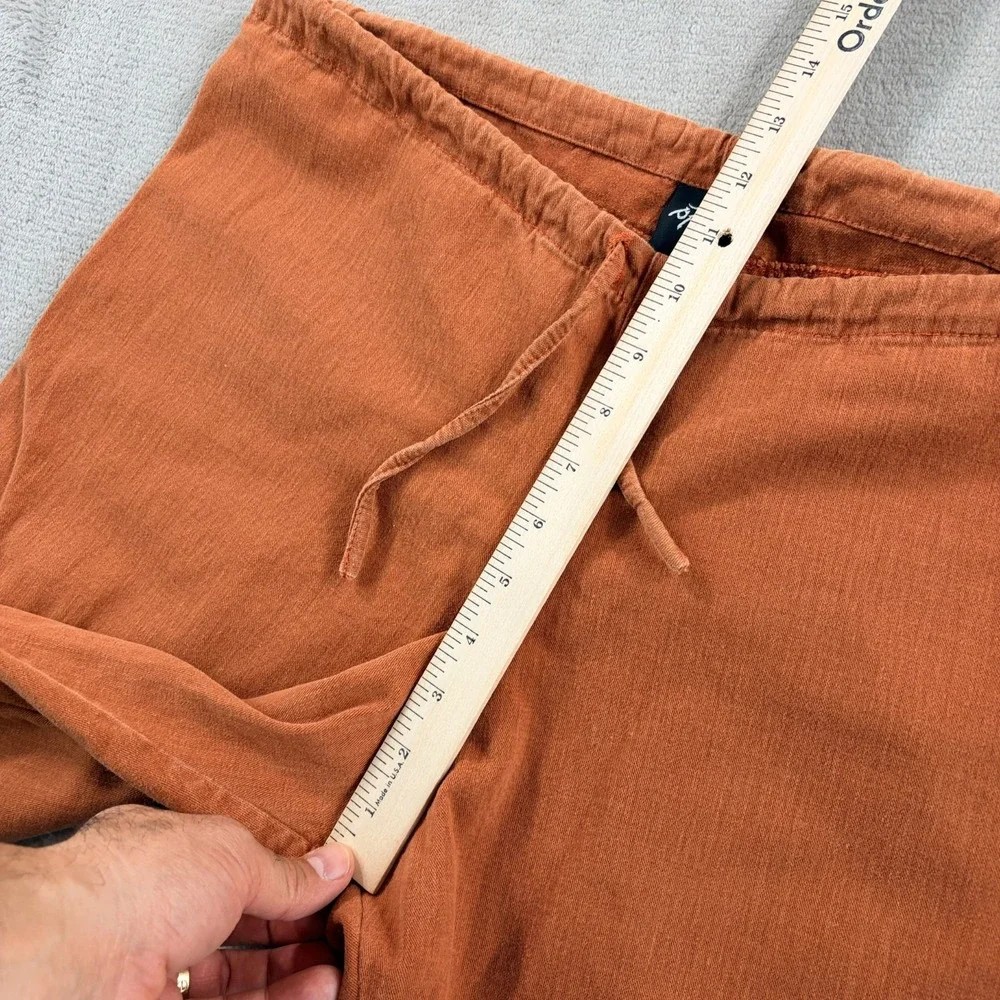 Vintage prAna Drawstring Cargo Pocket Pants in Rust Brown Men Medium USA Made